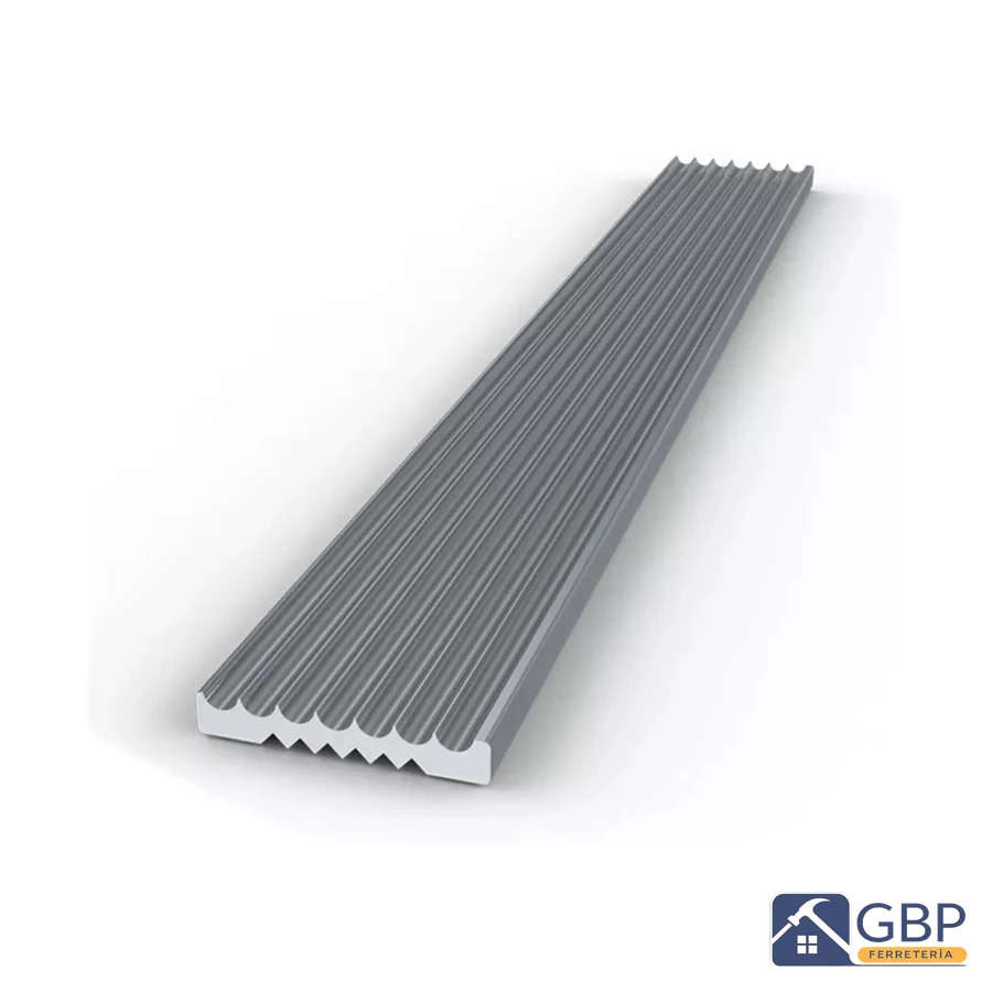 Platina de Dilatación en Aluminio Estriada 3/4" x 1/8" - Genérico