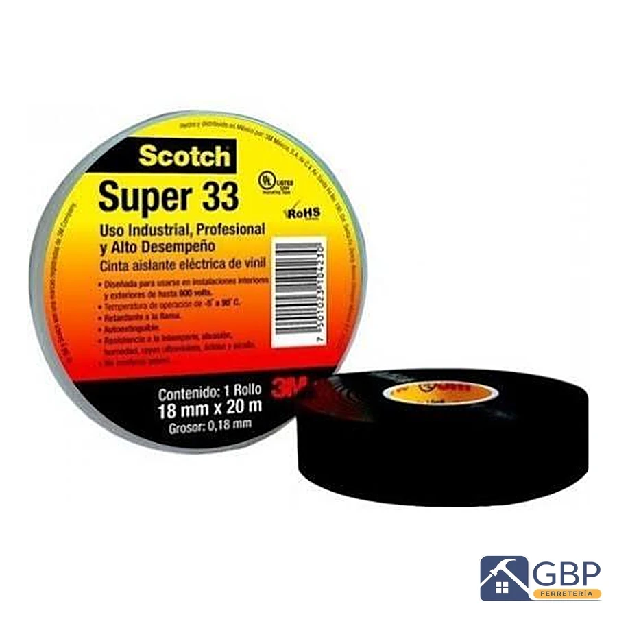 Cinta Aislante Eléctrica Scotch Super 33 - 3M Scotch