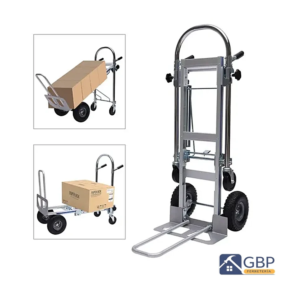 Carro Plegable Dolly de Carga 3 en 1 - Genérico
