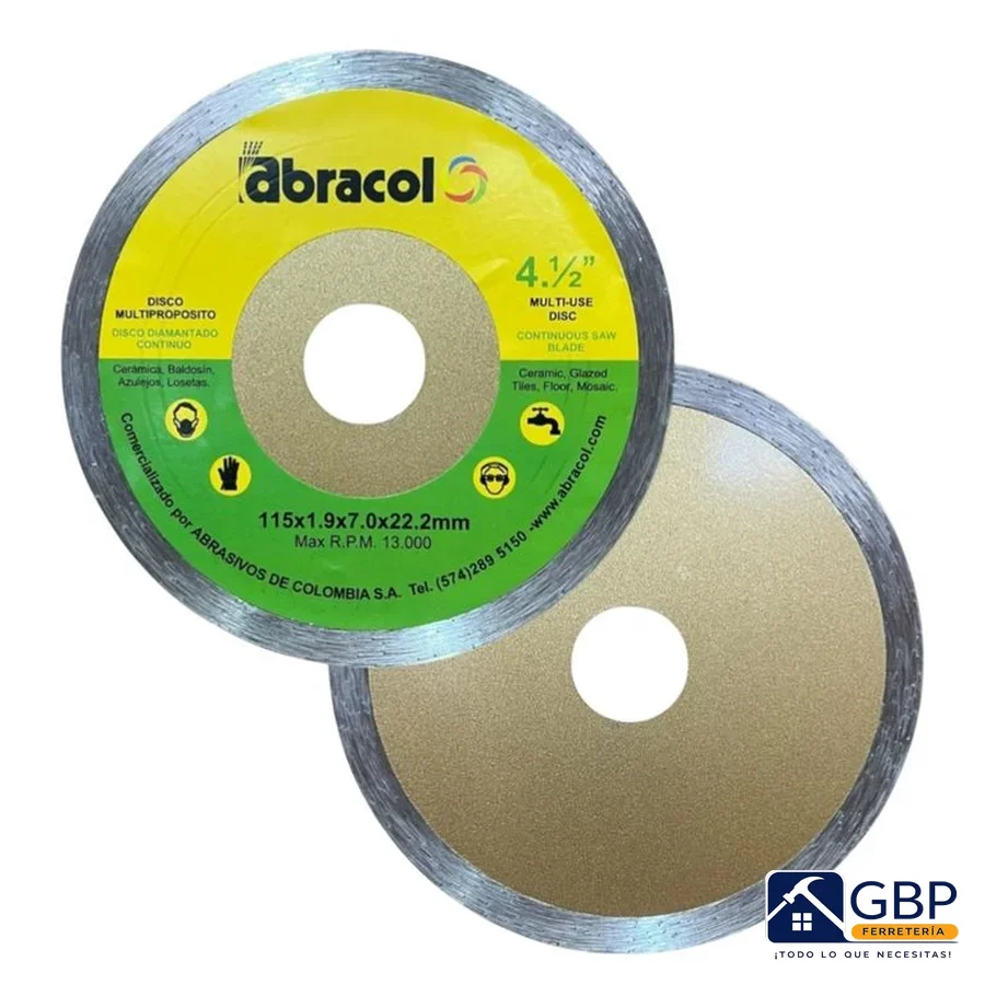 Disco Diamantado Continuo 4 1/2" - Abracol