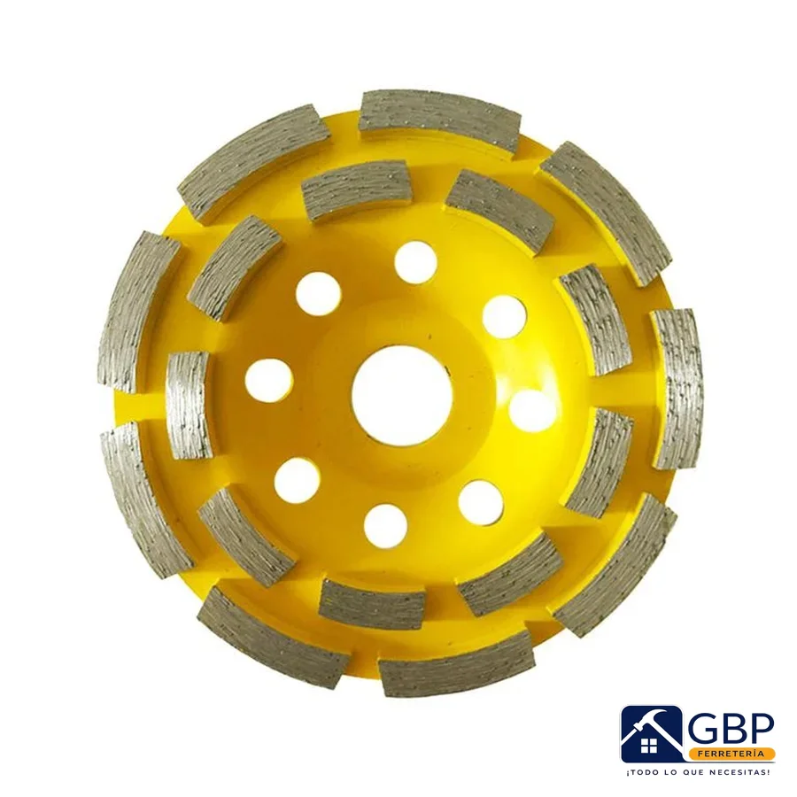 Disco Diamantado Copa 4 1/2" Doble Fila - Uyustools