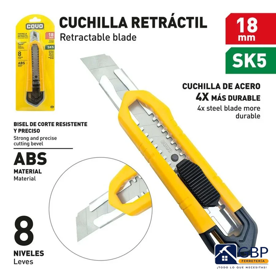 Bisturí / Cutter Retráctil - Genérico