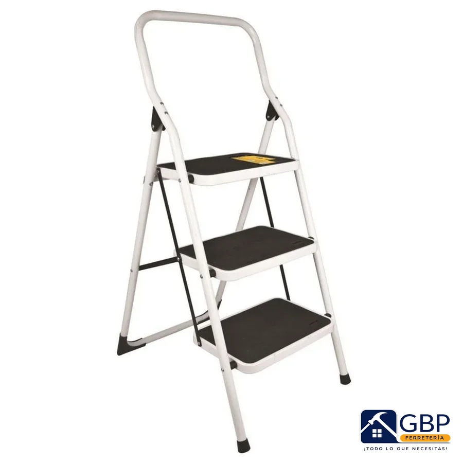 Escalera Tubular Plegable 3 Pasos Pretul Tipo III - Pretul