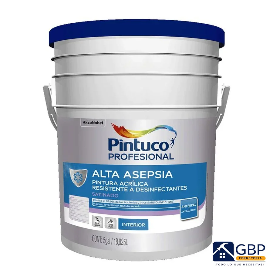 Pintura Acrílica Alta Asepsia Blanca - Pintuco