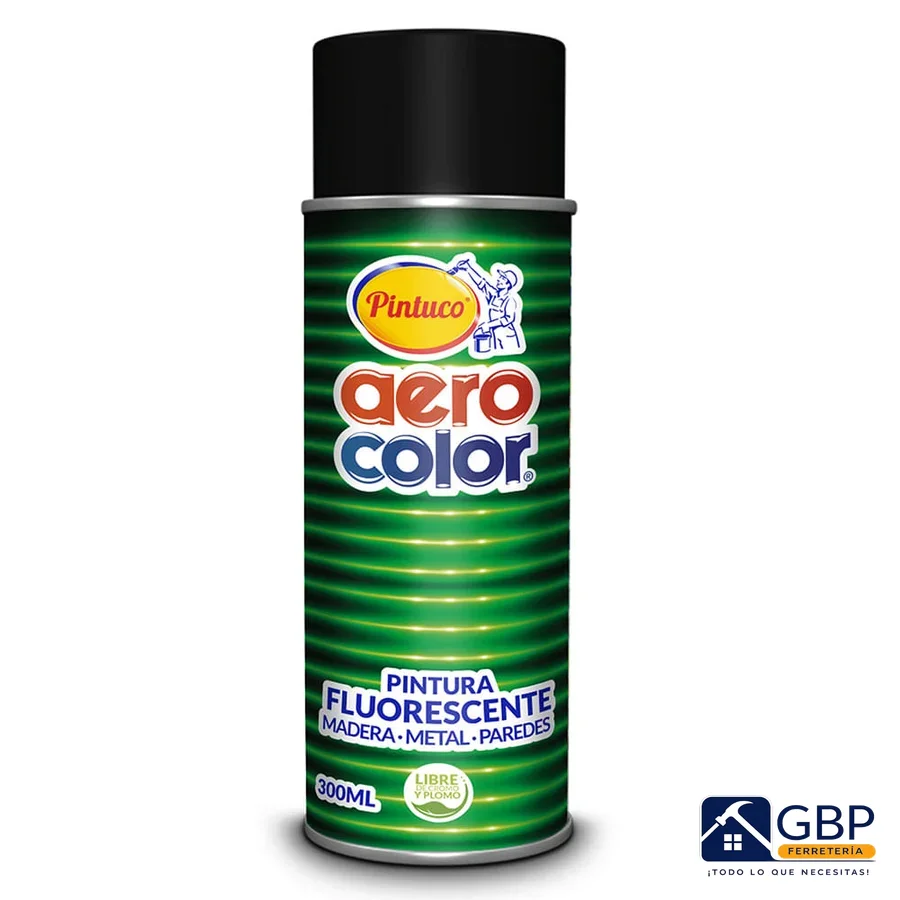 Pintura Todo Propósito Amarillo Fluorescente - Aerocolor
