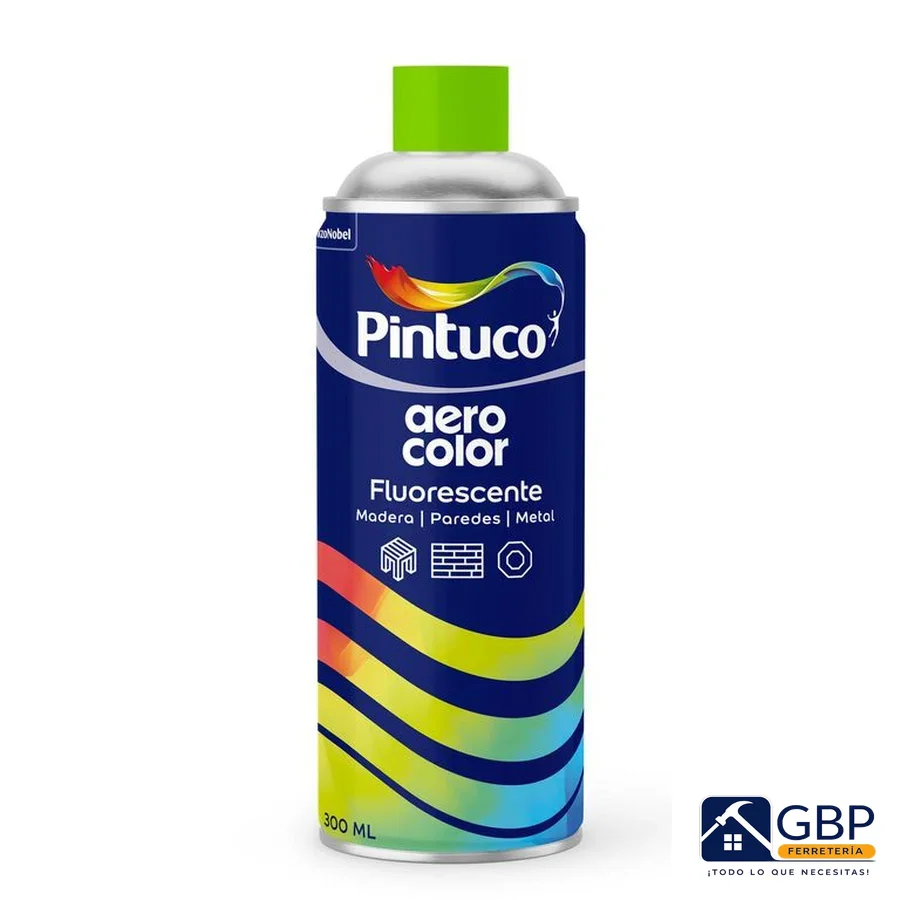 Pintura Todo Propósito Verde Fluorescente - Genérico