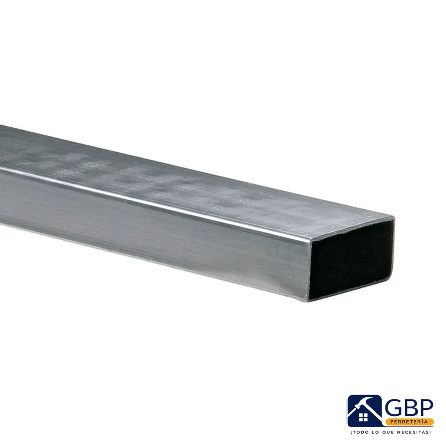 Tubo Rectangular 2" x 1" Calibre 20 - Genérico